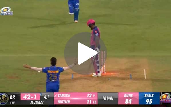 [Watch] Akash Madhwal's Midas Touch Works For MI; Samson Loses Opportunity In Low Chase